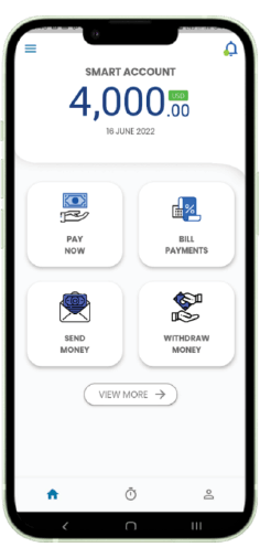 The Neo Banking Solution app running on a phone